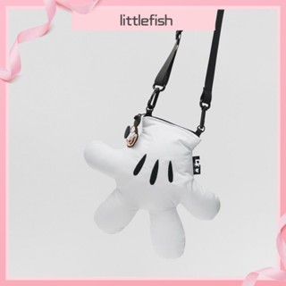 【Littlefish】米奇手套 斜背包 超萌 斜背包 情侶 可愛 卡通 斜背包 個性 斜跨 包包
