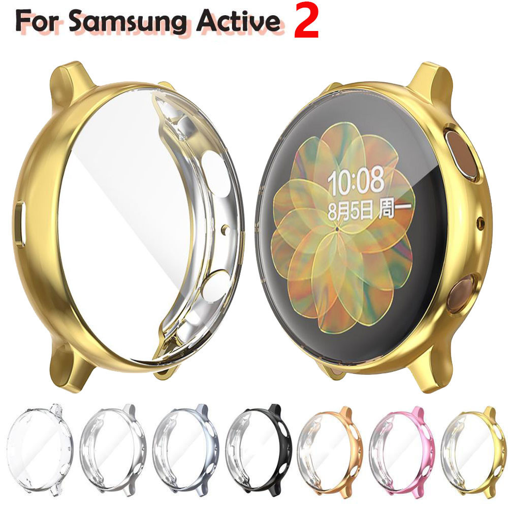 SAMSUNG Tpu 全面保護套兼容三星 Galaxy Watch Active 2 超薄屏幕保護殼適用於 Galax