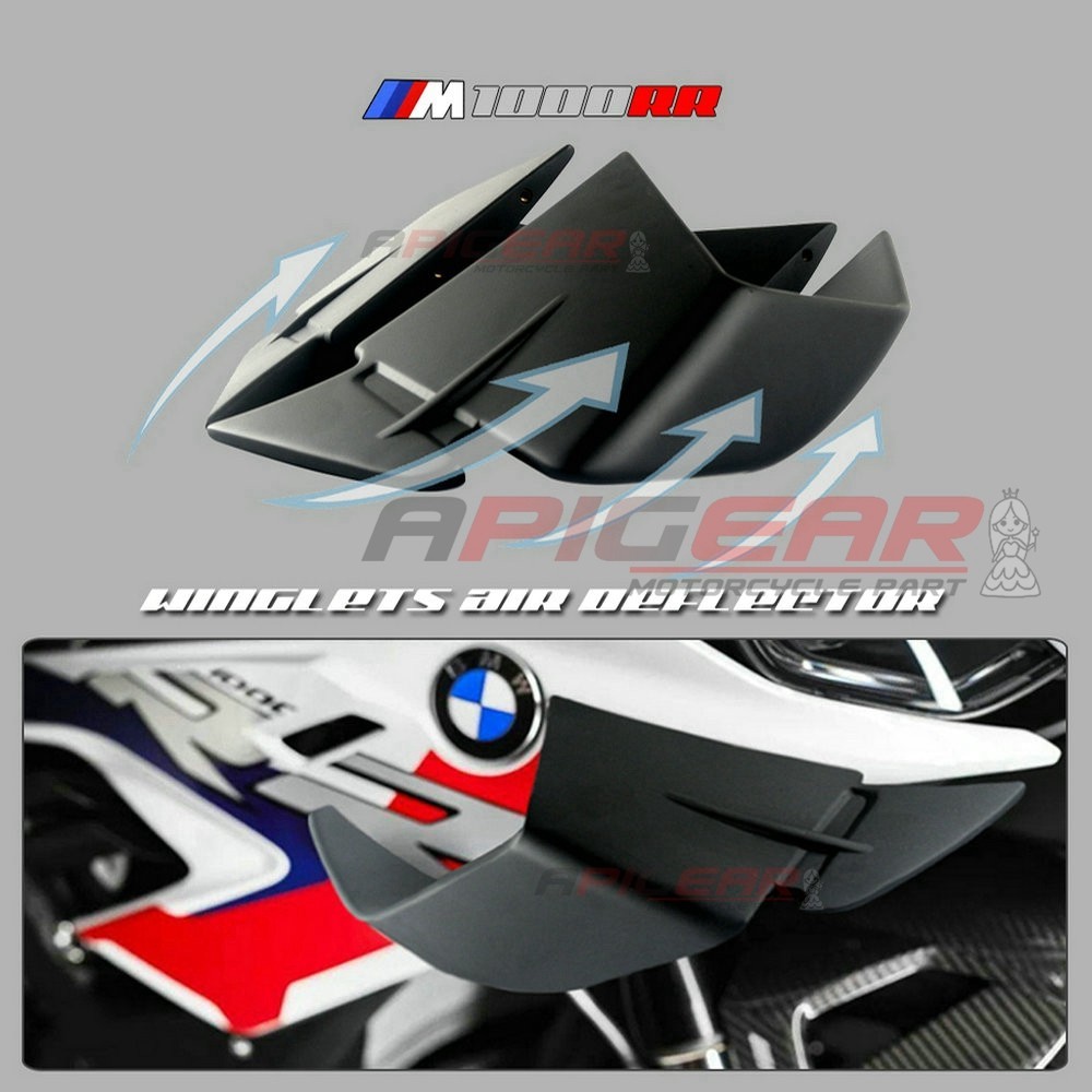 新款 適用BMW寶馬M S1000RR 19-22改裝碳纖維定風翼風刀空力側板導流罩