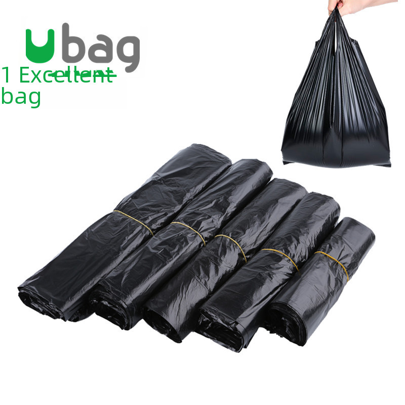 黑色手提塑膠袋批發 中小號背心馬甲垃圾袋 加厚一次性方便包裝袋