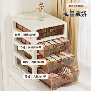 🔥【新品上新】🔥 內衣收納盒 衣櫥收納櫃 衣櫃整理盒 抽屜式收納盒 抽屜分格整理箱 三合一抽屜盒 襪子收納盒