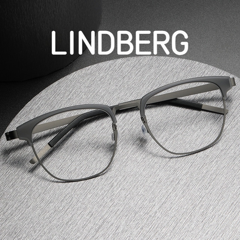 【Ti鈦眼鏡】LINDBERG林德伯格 純鈦眼鏡框 寬度150mm 9849tr鈦眼鏡框 8克 近視眼鏡有度數設計師款復