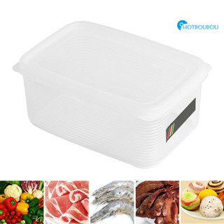 日式透明密封冰箱保鮮盒家用帶刻度食物果蔬收納盒