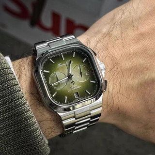 戰術青蛙手錶男士 40 毫米 VK64 計時碼表石英機芯藍寶石 C3 超級夜光 100M 防水豪華男士手錶