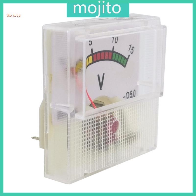 Mojito DC15V電壓表模擬面板電壓表機械指針式表
