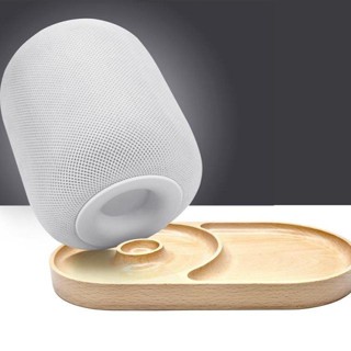 HomePod音響配件實木底座支架蘋果音響保護套防滑HomePod配件