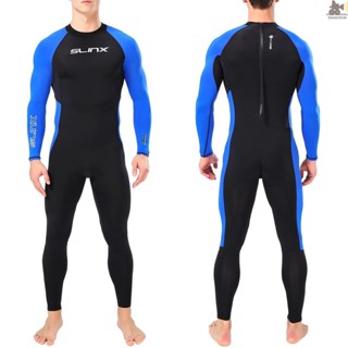 Snrx 速乾潛水衣連體長袖潛水衣後背拉鍊泳衣適合夏季水上運動