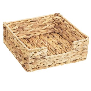 OX7E 熱賣方形草編紙巾盒水葫蘆草編織收納籃收納盒桌面置物籃