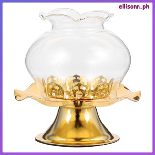 黃油燭台座裝飾燭台燈座裝飾防風復古油金杯
