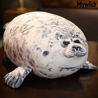 [萌寶屋]仿真藍海豹抱枕人氣軟綿綿海豹公仔玩偶水族館毛絨玩具