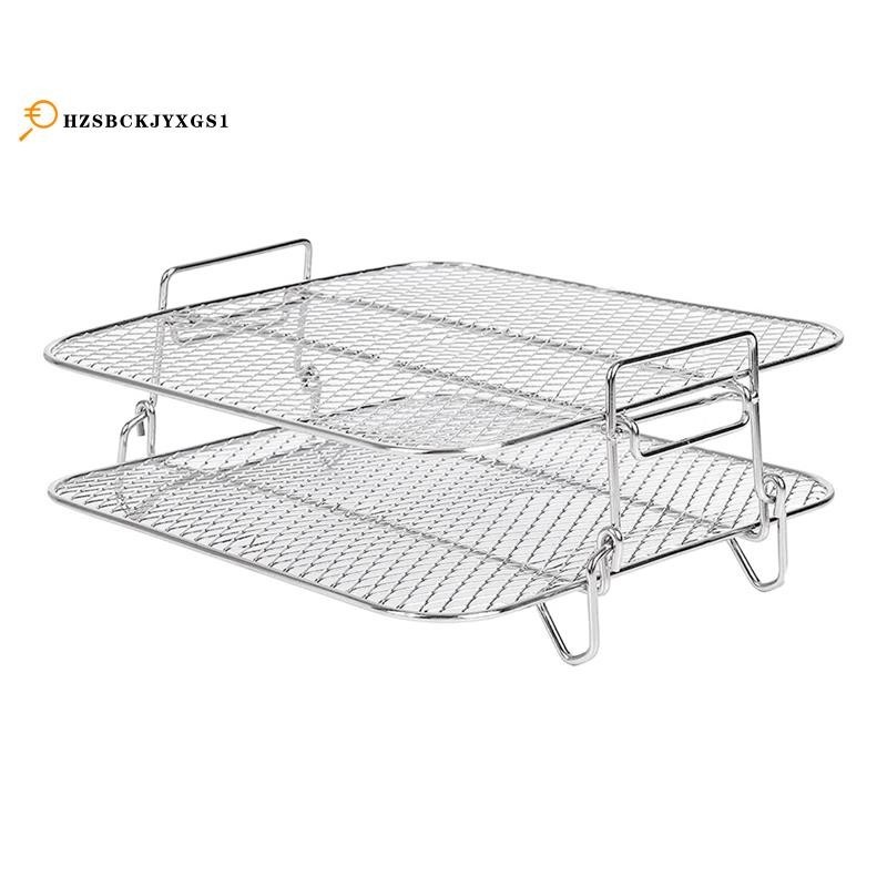 Cosori 5.5L 空氣炸鍋架,2 層空氣炸鍋烤架/擱板/方形脫水架,空氣炸鍋更換配件