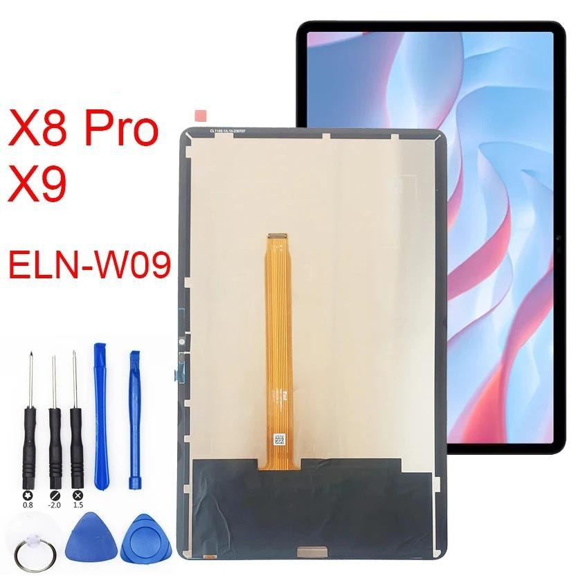 適用於華為 Honor Pad X8 Pro X9 ELN-W09 液晶顯示屏觸摸屏數字化儀玻璃總成維修零件