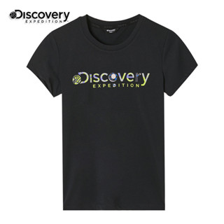 （100%現貨）Discovery戶外夏季短袖T恤女新款潮流時尚百搭圓領運動休閒