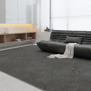 【F.B家居】 現代簡約輕奢高級感素色仿羊絨材質地毯客廳茶几臥室床邊滿鋪沙發防滑地墊