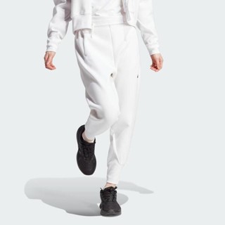 Adidas W Z.N.E. PT IN5140 女 長褲 亞洲版 運動 休閒 簡約 錐型 拉鍊口袋 吸濕排汗 白