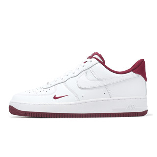 Nike 休閒鞋 Air Force 1 07 LV8 男鞋 白 紅 小勾勾 AF1 [ACS] HM9483-100