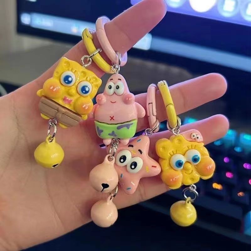 現貨】海綿寶寶鑰匙扣 SpongeBob SquarePants Keychain 【7.1萬人收藏】海綿寶寶派大星鑰匙