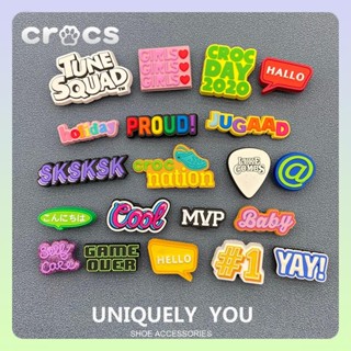 Crocs jibbitz 英文標語 jibbitz crocs 套裝 jibits crocs 魅力 DIY 配件