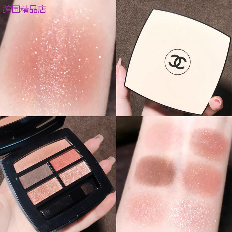 優選精品女士腮紅女生Chanel香奈兒Les Beiges2021夏季限量眼影Warm/Tender/Intense30