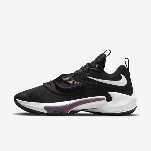 Nike 籃球鞋 男 Zoom Freak 3 Ep 黑 DA0695-001