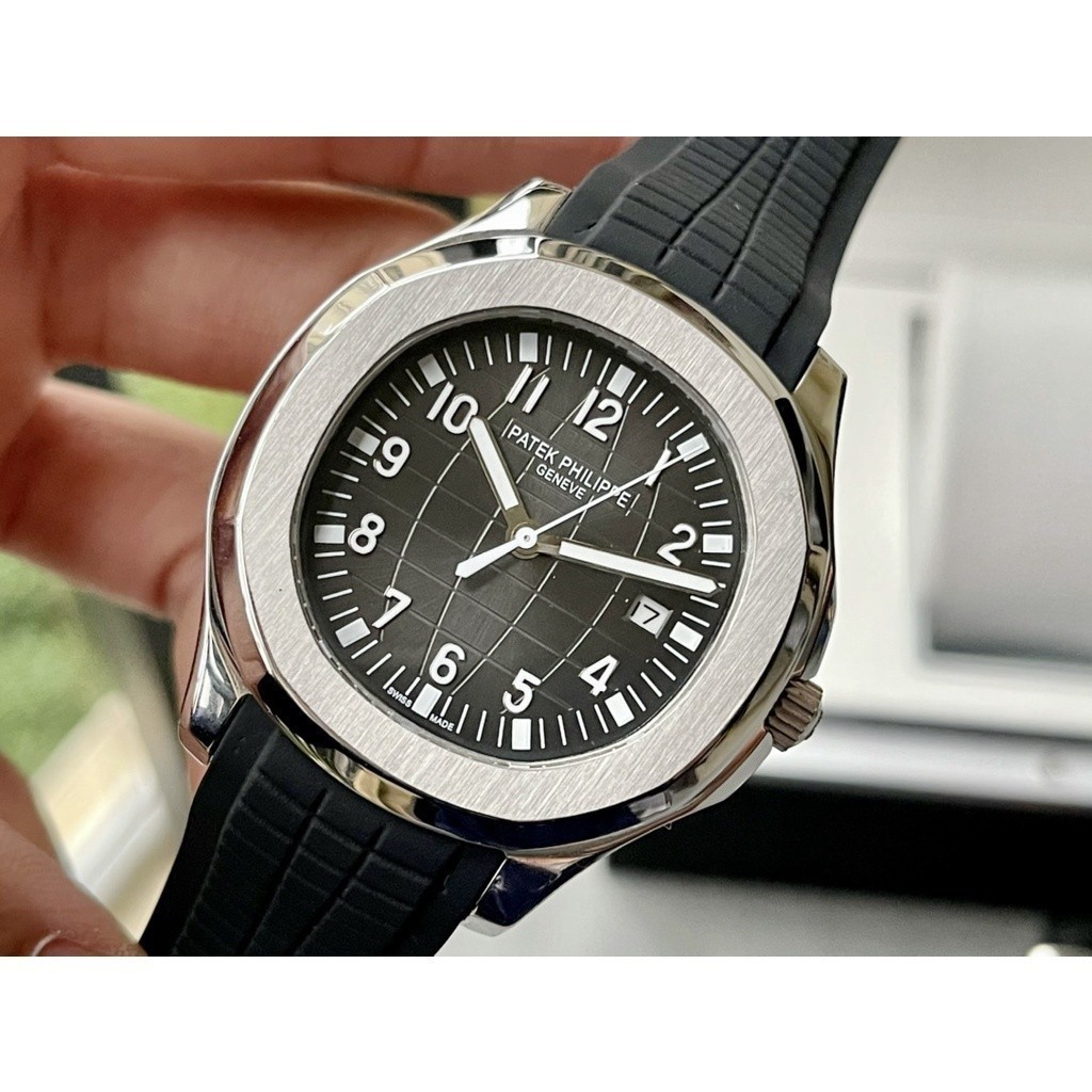 Pp Aquanaut 5168G 機械手錶 5ATM 防水高品質橡膠錶帶男時鐘秒錶日期日曆自動男士手錶 40 毫米