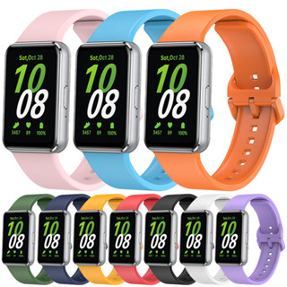 SAMSUNG 適用於三星 Galaxy Fit3 錶帶配件的矽膠錶帶手錶手鍊替換運動錶帶