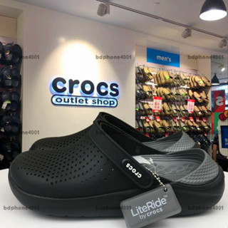 Crocs Literide ClogSpot鱷魚鞋男戶外涼鞋女破洞鞋