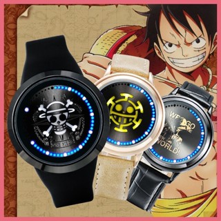手錶 海賊王手錶新世界路飛特拉法爾加羅動漫LED觸屏防水男女禮物夜光