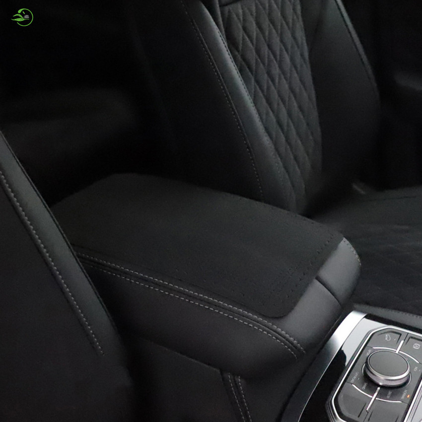 絨面革汽車中央扶手墊防滑汽車中控台扶手墊座椅箱蓋適用於汽車內飾配件