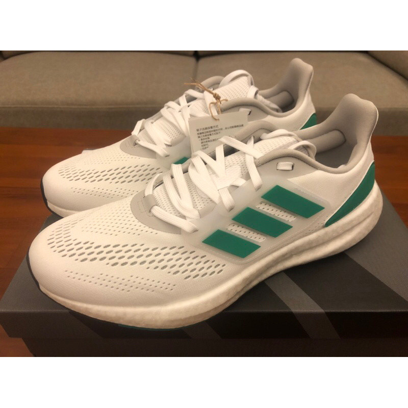 特價 愛迪達 Adidas Pureboost 22 白綠 男鞋 男款 跑鞋 慢跑 跑步 HQ8588