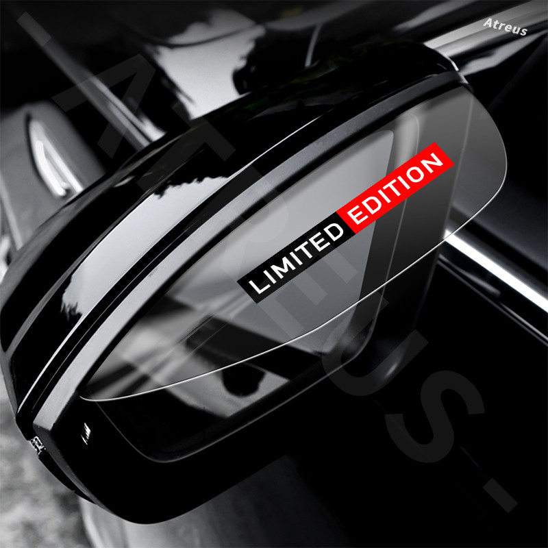 丰田威驰 2 件裝限量版透明汽車後視鏡雨眉防雨罩適用於豐田威馳 Yaris Wigo Avanza Honda City