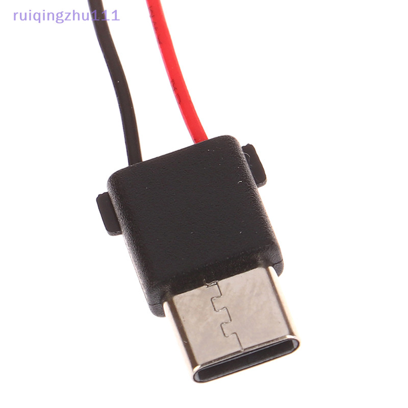 【ruiqingzhu】USB Type-c防水連接器焊絲母插座type-c口充電接口插座帶焊絲【tw】