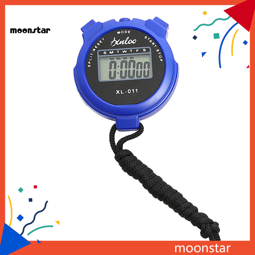 Moo 游泳秒錶電子秒錶防水數字秒錶計時器緊湊尺寸易於使用靜音計時碼表適用於運動健身健身房東南亞買家