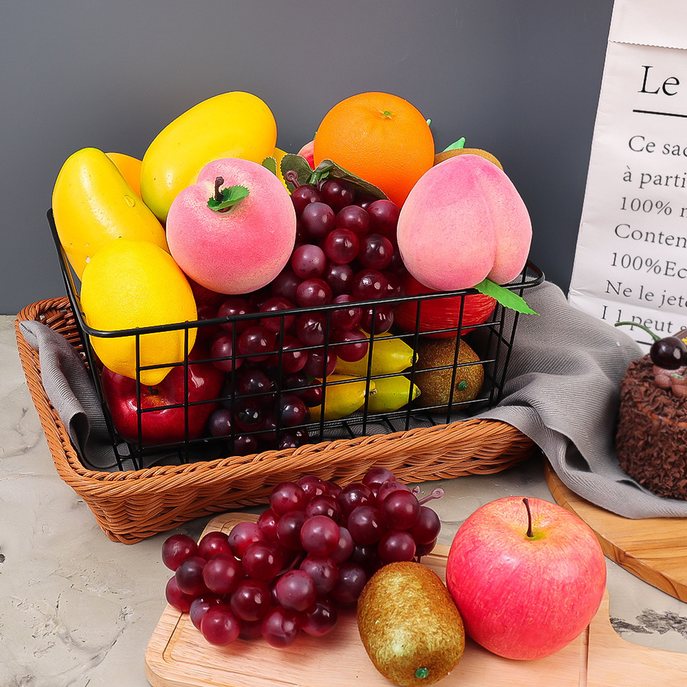 用於派對餐桌用品的人造泡沫水果/模擬水果蘋果草莓香蕉戶外展示攝影道具裝飾