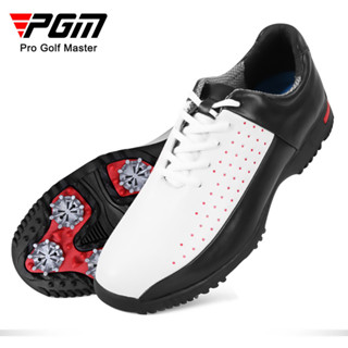 【PGM】 高爾夫鞋男鞋防水球鞋golf超纖皮鞋休閒運動鞋子八爪活動釘鞋 XZ069 VIERN