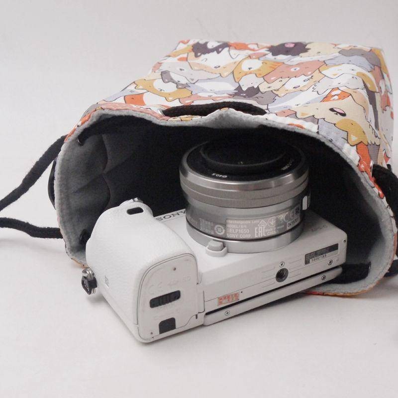 便攜可愛單反微單相機包適合佳能尼康索尼富士A6400M50200D收納袋