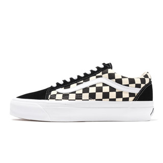 Vans Old Skool 36 黑 白 棋盤格 麂皮 帆布 百搭款 男女鞋【ACS】 VN000CQD2BO