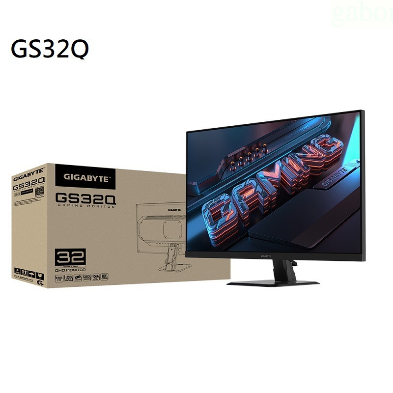 米特3C數位–GIGABYTE 技嘉 GS32Q 32型/2K/165Hz/1ms/IPS QHD電競螢幕