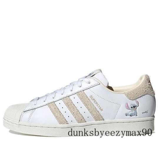 Adidas Superstar Lilo &amp; Stitch White 雲白灰 經典百搭休閒板鞋 HQ6356男女鞋