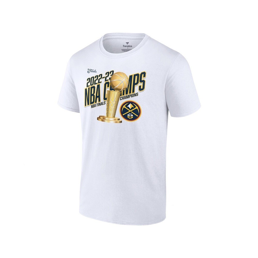 2022-2023 白色款 冠軍獎盃 NBA 總冠軍 丹佛金塊 Denver Nuggets 總冠軍T 恤 休閒T恤