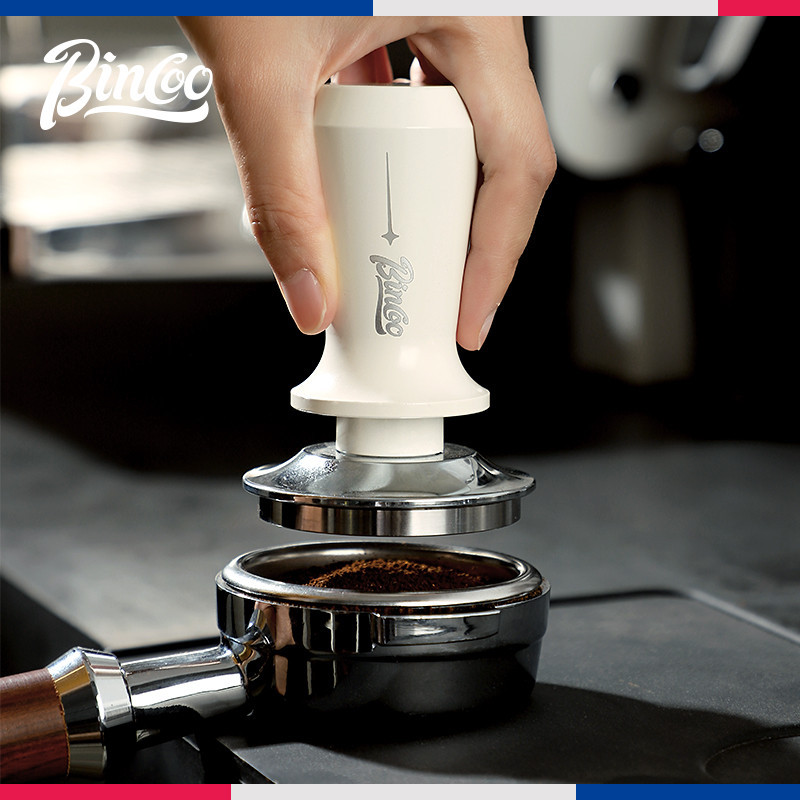 【现貨】Bincoo咖啡壓粉錘意式咖啡機彈力通用51/58mm布粉器底座組合套裝