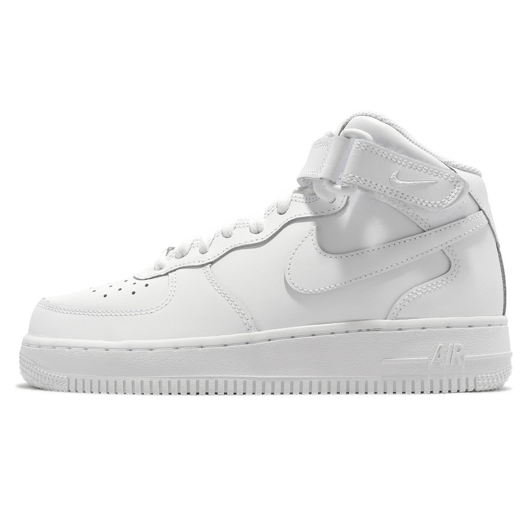 Nike 休閒鞋 Air Force 1 Mid LE GS 全白 中筒 女鞋 大童鞋 【ACS】 DH2933-111