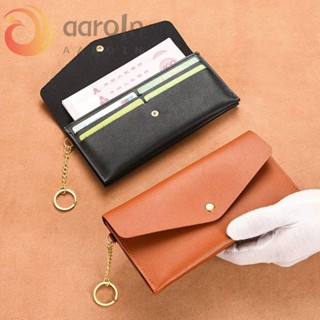AARO錢包錢包休閒InsPU皮革對於女孩大容量手機袋生日禮物女性錢包