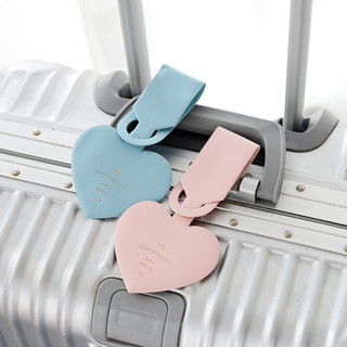【客製化】【行李牌】心形 行李牌 旅行箱 掛牌 韓版 創意 飛機 拉桿箱 吊牌 登機牌