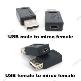 Usb 2.0 A 型公母對 Micro USB B 母適配器轉換器連接器 TW8B1