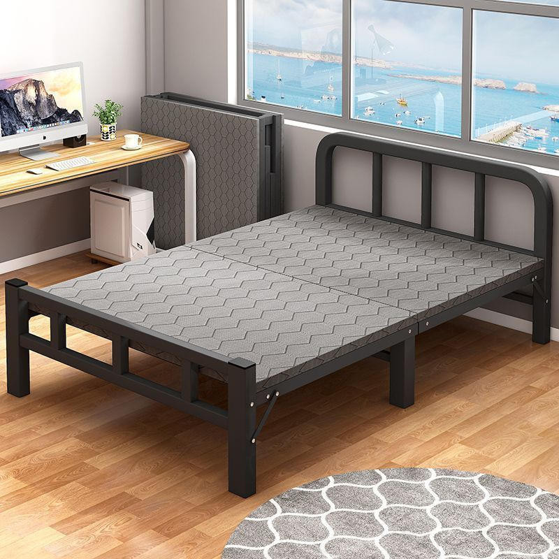 🔥現貨🔥折疊單人床家用簡易床辦公室免安裝折疊床加固床宿舍午休成人鐵床