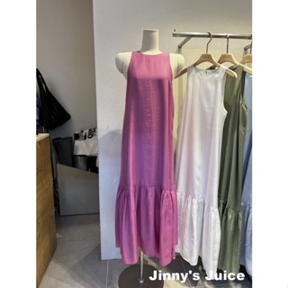 中韓國寬鬆長裙洋裝 飄逸洋裝 長裙洋裝 傘狀洋裝 寬鬆洋裝 粉紅色洋裝 韓國洋裝 傘狀長裙洋裝 魚尾洋裝