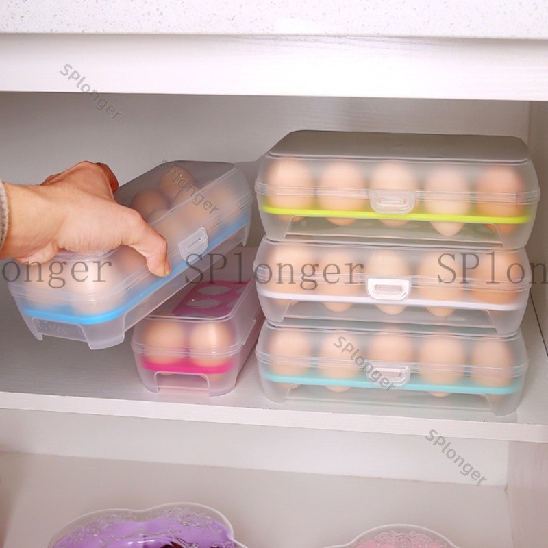 廚房15格雞蛋盒 冰箱保鮮收納盒 便攜野餐雞蛋收納盒塑料雞蛋盒