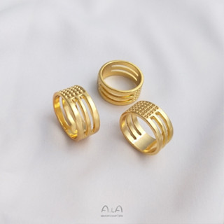 Ala- 銅質戒指圈開口圈閉口輔助工具手工DIY飾品配件串珠頂針抵戒指環