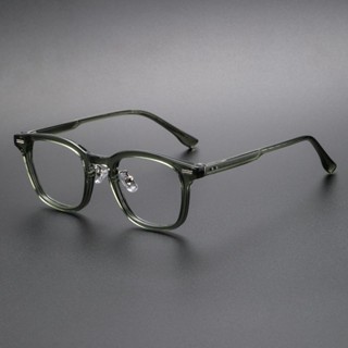 綠色方框眼鏡架 男復古眼鏡架 潮流簡約女光學眼鏡架
